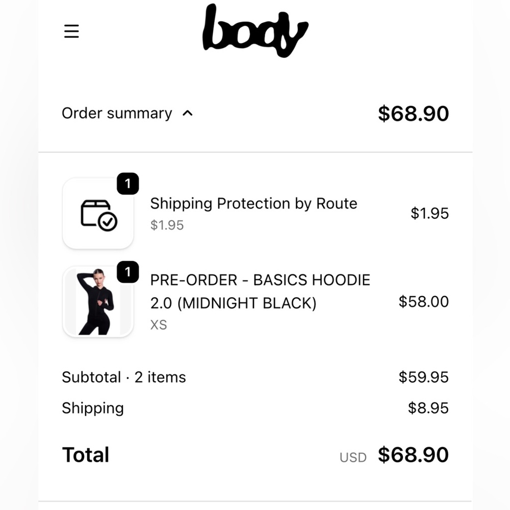 Women's Midnight Black Zip-Up Hoodie - Picture 2 of 7